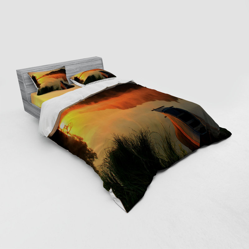 Rustic Polyester Duvet Cover, Queen Duvet Cover + 3 Additional Pieces