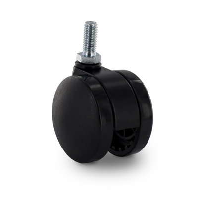 Nylon Swivel Non Hooded Twin Furniture Casters