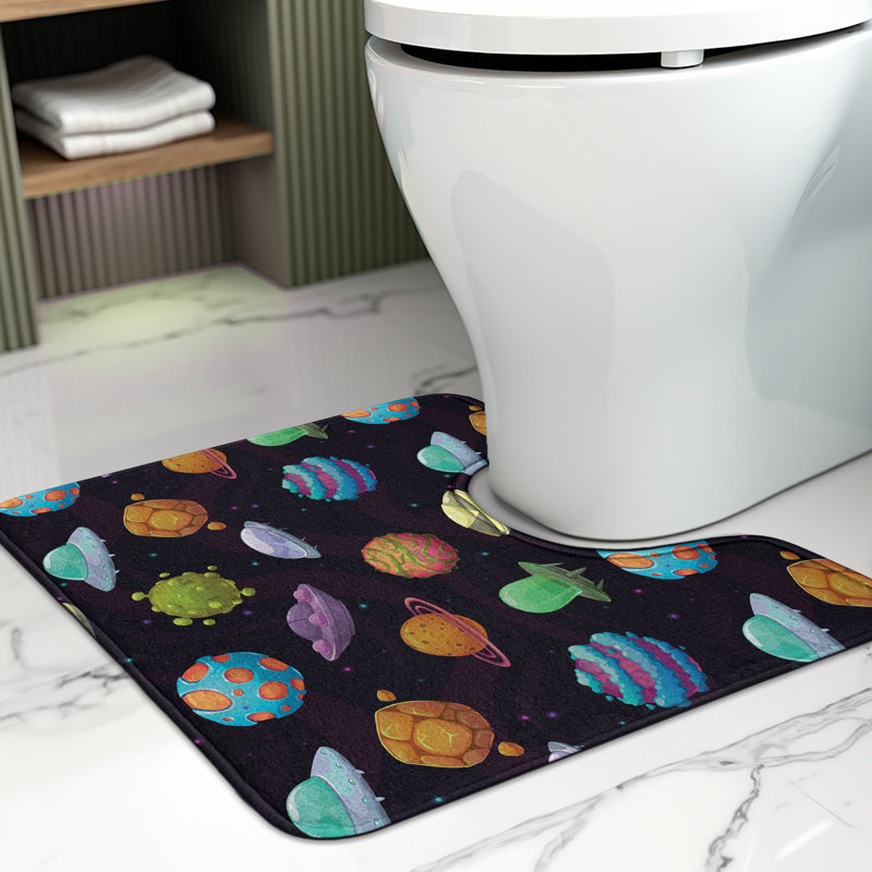 Multicolore tapis de salle de bain en U 20 po Space