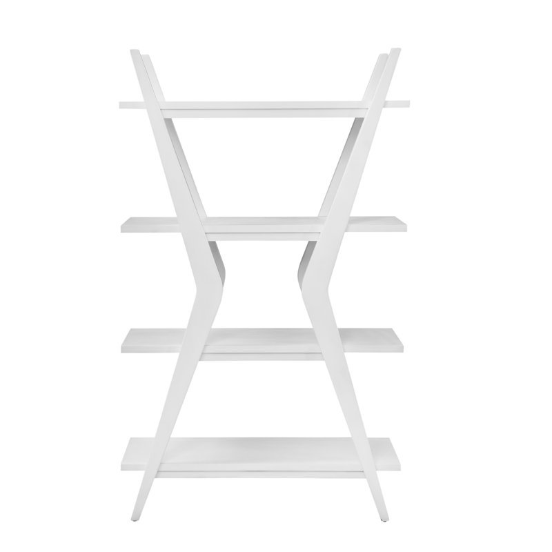 Eldorado Etagere Bookcase, White