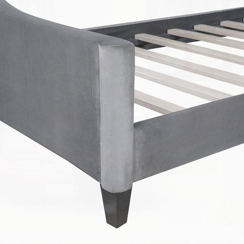 Modern Luxury Tufted Button Daybed, Gray, Twin