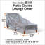 Herz Outdoor Patio Chaise Lounge Cover