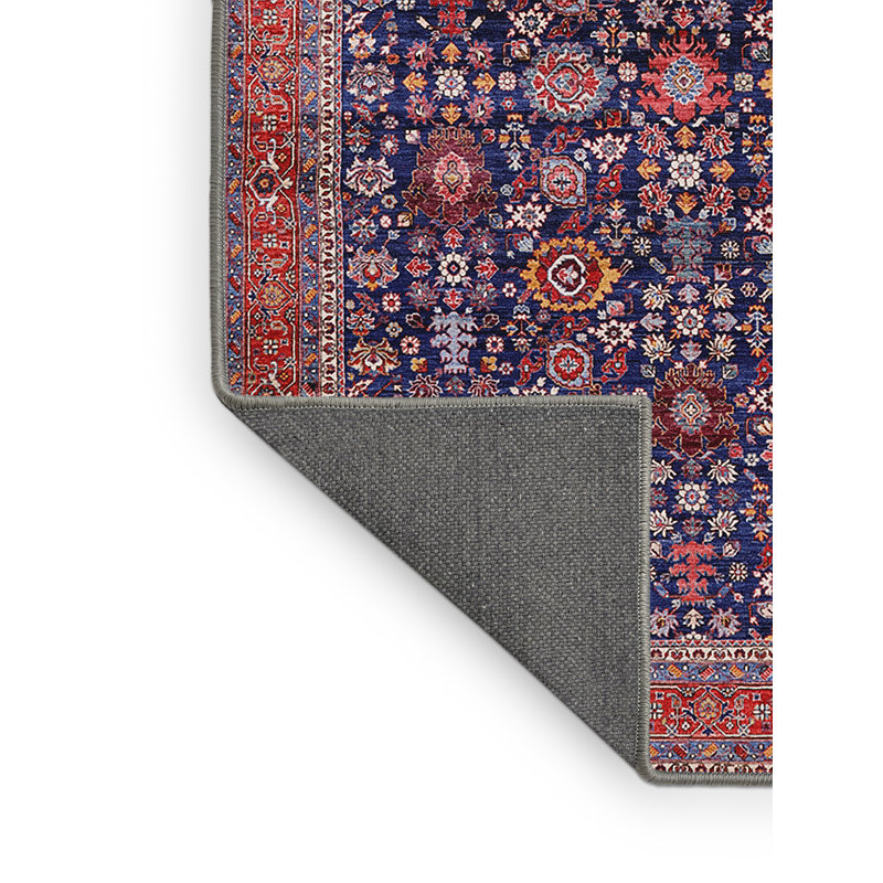 Tapis oriental bleu / rouge, Rectangle 4 pi x 6 pi