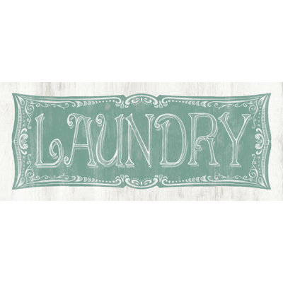 Teal Laundry - Textual Art Print