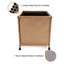Boîte de rangement pour piscine avec 4 roulettes pivotantes Panier de rangement grande capacité facile à assembler