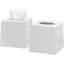 Paquet de 2 couvre-boîte à mouchoirs blanc