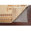 Tapis beige en laine noué à la main de conception unique 3 pi 10 po x 6 pi 7 po années 1960