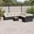Vidaxl Garden Sofa Set Black, Cream White