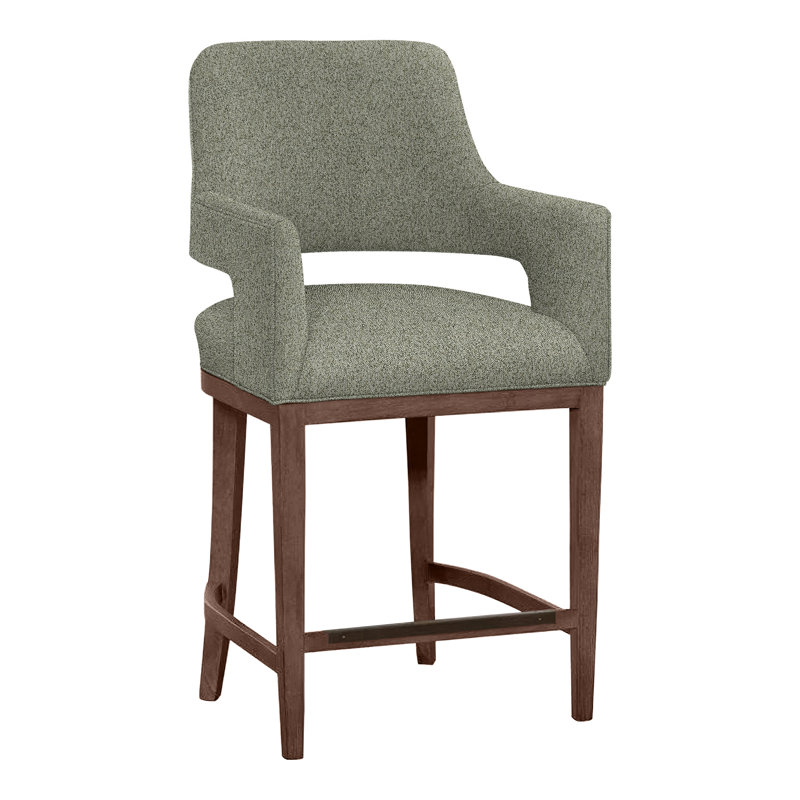 Tabouret de bar et de comptoir Josie, Noyer, Noisette 8794, Tabouret de comptoir (siège d'une hauteur de 26,5