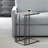 Amat Travertine Accent Table