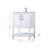 Everett 24'' Single Bathroom Vanity with Engineered Marble Top-1305662982