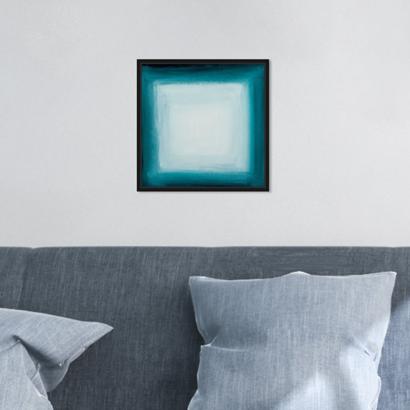 «Abstract Flipper Square», reproduction d'impression sur toile, Cadre noir, H 20 po x l 20 po x 1,5 po