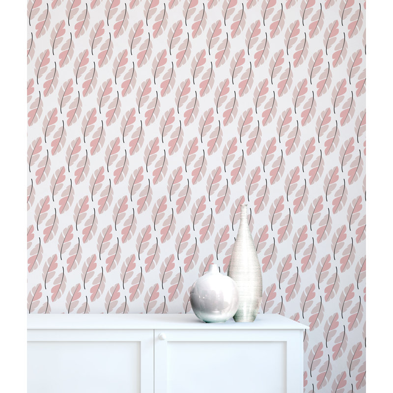 Panneau de papier peint adhésif Ciree Oh So Soft Feathers, L 10 po x l 24 po