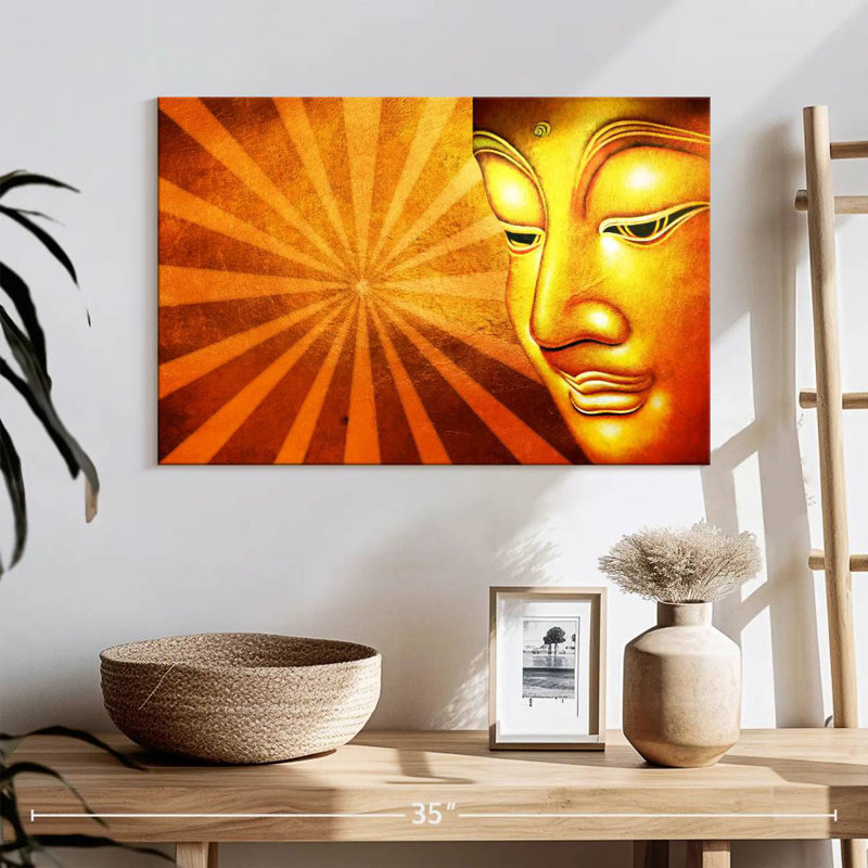 Bouddha éblouissant Leisha, H 16 po x l 24 po