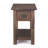 Wyandotte Monroe 14"W Solid Acacia Wood Rustic Narrow End Table with Drawer and Shelf-1647067994-1647067993