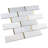 Supreme Tile Natural Bianco 2" x 6" Marble Brick Joint Mosaic Wall Tile-86557897
