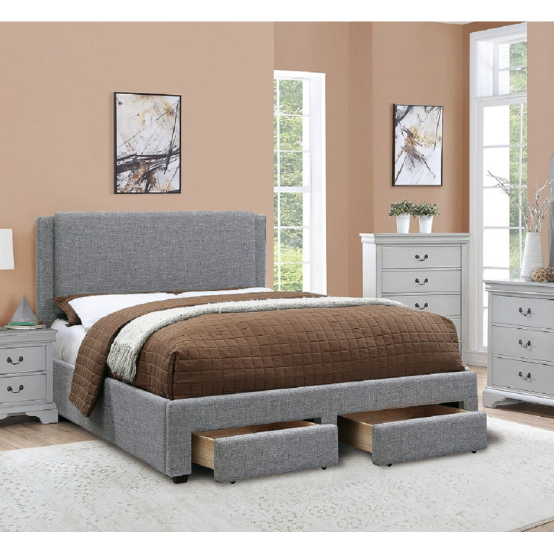 Mullican Upholstered Platform Storage Bed - Thumbnail 2