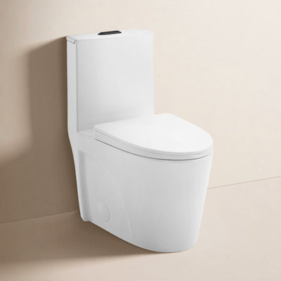 St. Tropez One-Piece Elongated Toilet Vortex Dual-Flush 1.1/1.6 gpf