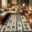 Machine Printed 152cm X 76cm Area Rug