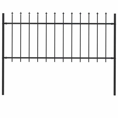 Raziya 2D Garden Picket Fence Panel