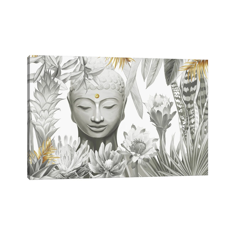 Buddha by Nettsch - Wrapped Canvas Painting, 101.6 cm H x 66.04 cm W x 1.91 cm D