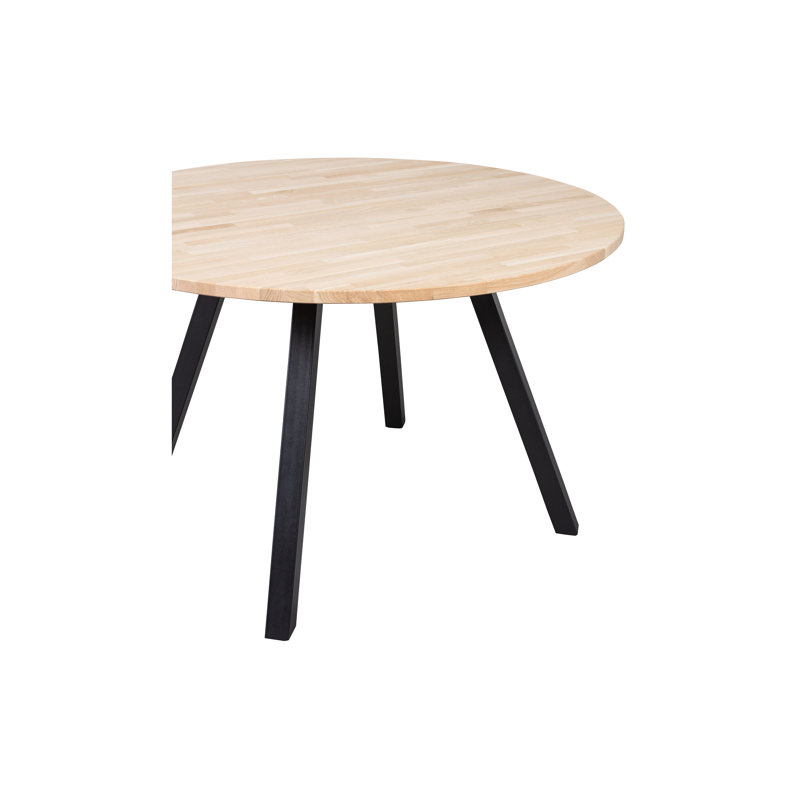 Plimpton Oak Round Solid Wood Top Dining Table