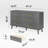 Modern Solid Wood 6-Drawer Double Dresser - Use as a TV Stand, Dresser, or Storage Cabinet for Bedroom, Living Room, or Hallway-1101815107