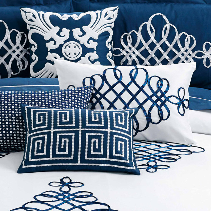 Cotton Abstract Duvet Cover Set with Pillowcases, 160 x 200cm Duvet Cover + 2 Pillowcases