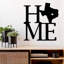 Art mural en métal Texas Home - Texas State Pride Wall Art - Lone Star State Silhouette Home Design - Rustic Southern-2007683164-2007683162