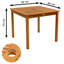 Doline Square 5- Piece 2- Person 60cm L Bistro Set