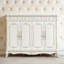 Banc de rangement blanc en bois manufacturé