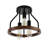 3-Light Modern Design Semi-Flush Mount Light Fixture