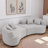 Boneless 106.7" Upholstered Curved Sofa-1671070565