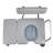 4-in-1 Bedside Commode Chair Raised Toilet Seat 500 lbs Adjustable Height