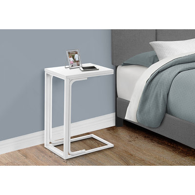 Table moderne, en forme de C, bout, côté, collation, salon, chambre à coucher, contemporain