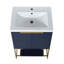Meuble-lavabo autoportant avec lavabo en résine