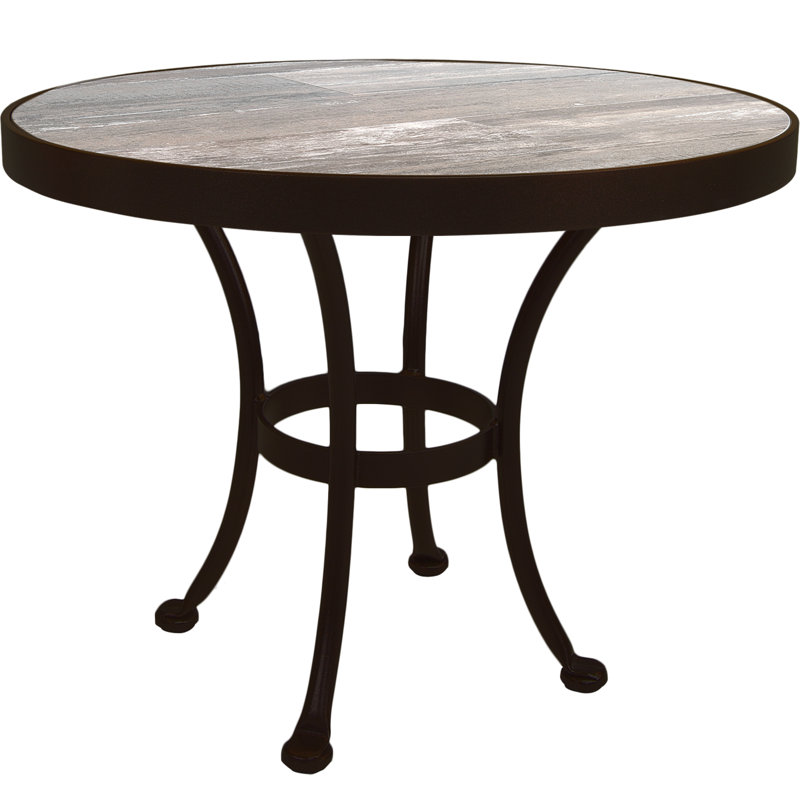 Tables Outdoor Round Side Table, Canyon Taupe, Copper Creek