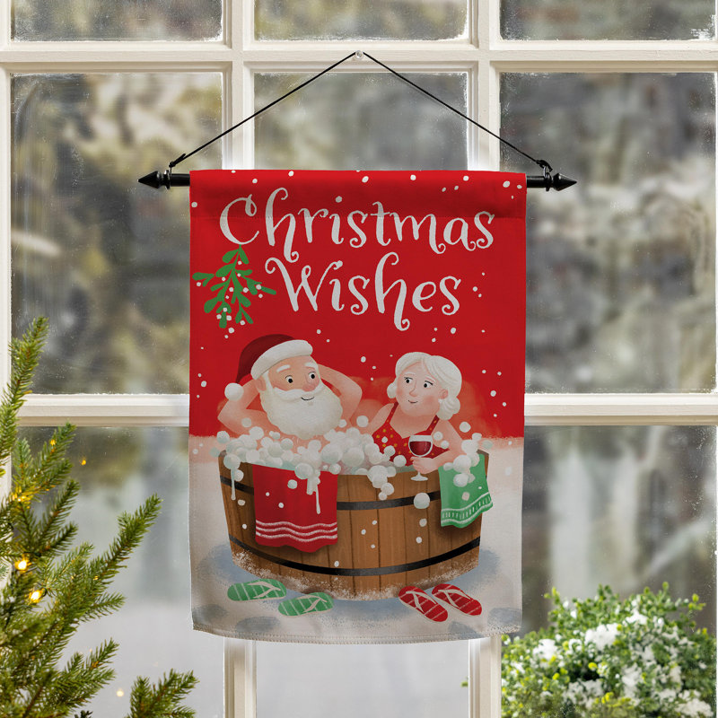 Drapeau de jardin Christmas Wishes