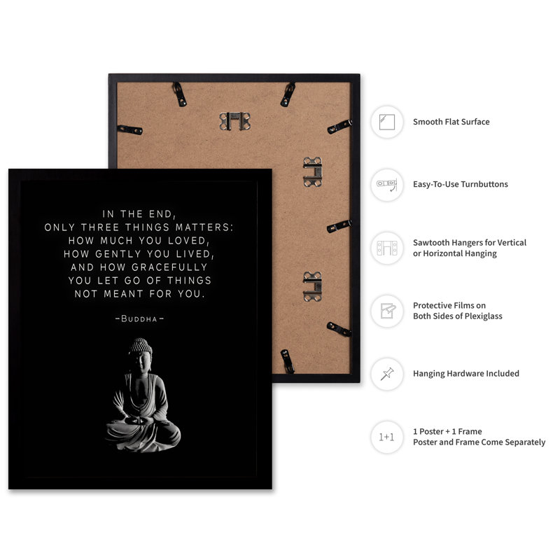 Only Three Things Matter No2, 12"H x 16"W, Poster, Black Framed