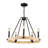 5 - Light Dimmable Wagon Wheel Chandelier
