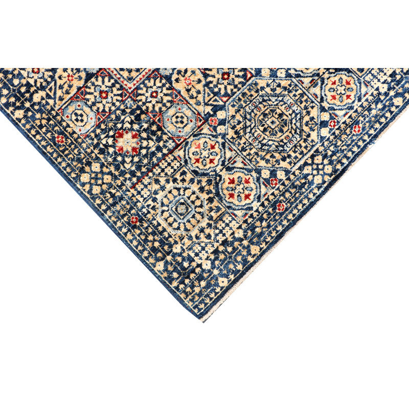 Aryana Hand-Knotted High-Quality Navy/Ivory Area Rug