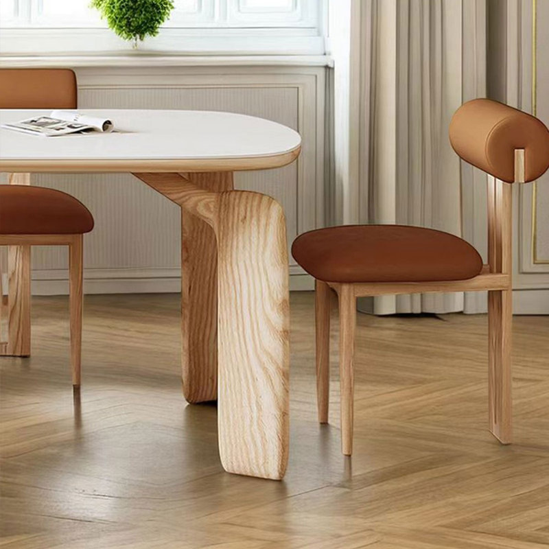 Table de salle à manger blanche en bois massif, H 29,53 po x L 70,87 po x l 31,5 po