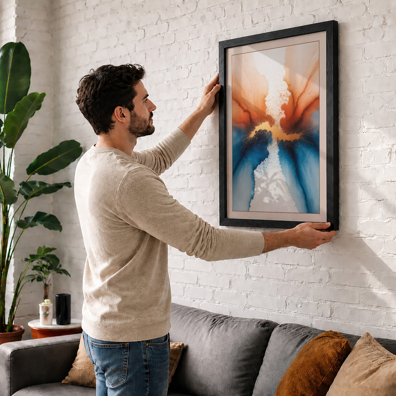 Hands In Motion Modern - Print, Oak, A4 - 29.7 x 21.0 cm