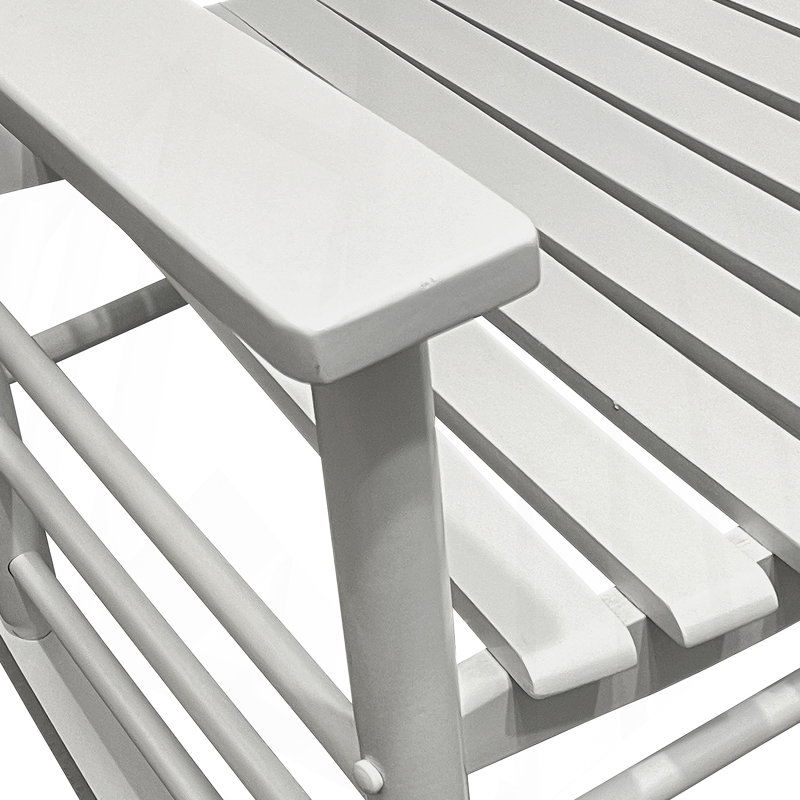 Balcony Porch Adult Rocking Chair, White