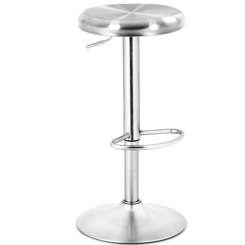 Silvia Swivel Adjustable Height Counter Stool with Metal Frame