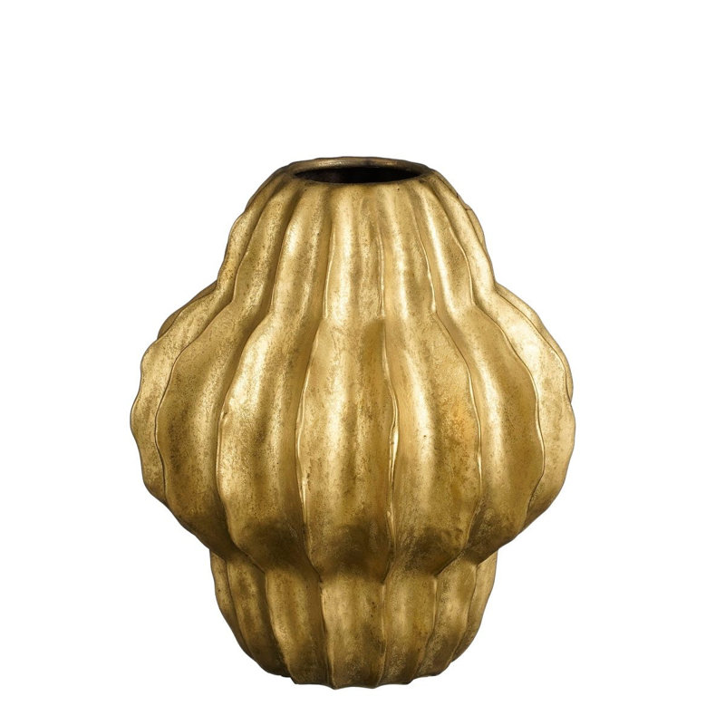 Chedva Ceramics Table Vase, Gold