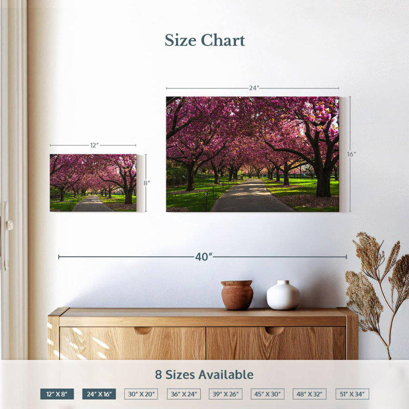 Harnek Brooklyn Park Cherry Blossoms, 16" H x 24" W