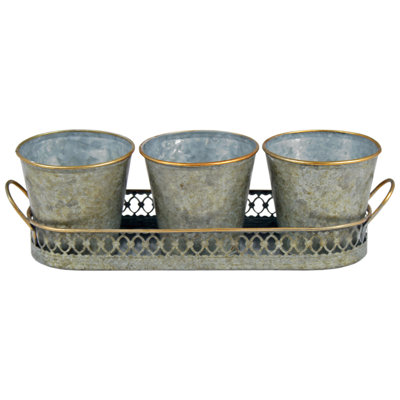 Lattice Metal Cachepot