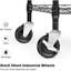 Chariot à roulettes utilitaire en métal à 3 niveaux de qualité commerciale