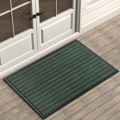 Tapis de porte durable - Tapis d'entrée extérieur antidérapant - Paillasson avant à profil bas